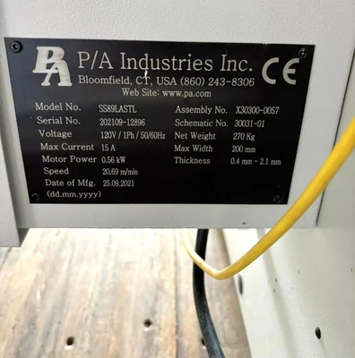 USED 2021 PA INDUSTRIES SS89
