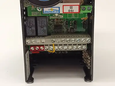 USED ALLEN-BRADLEY SER. A POWERFLEX 525 AC DRIVE 1.5KW 2HP, LED DISPLAY