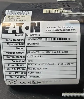Eaton IQ150MA6512 Electronic Power Meter (BIN732)