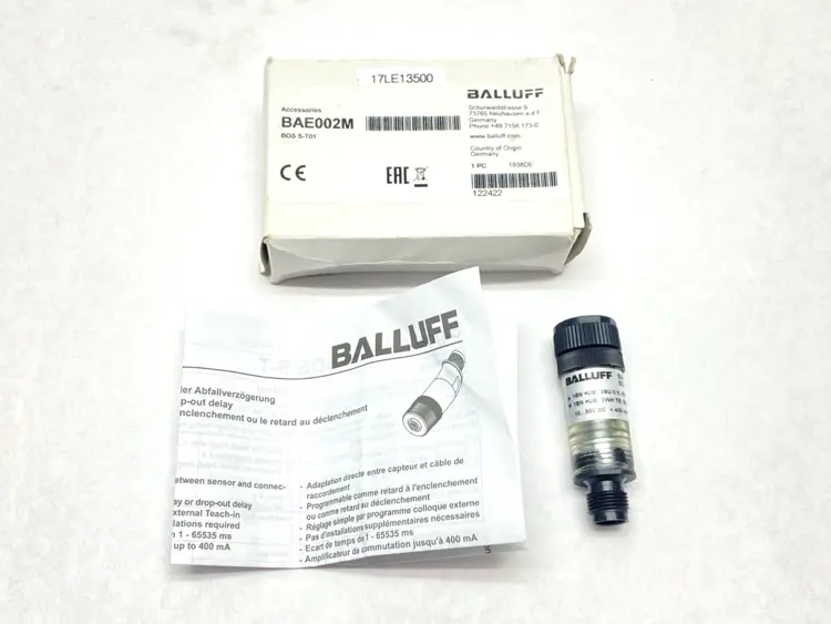 Used BALLUFF SIGNAL CONVERTER M/F M12 4-PIN 10-30VDC BOS S-T01 Transducers Michigan US | Maverick Industrial Sales #1092099
