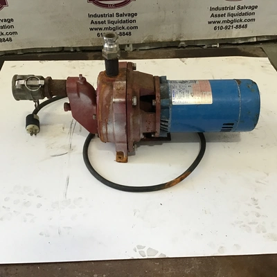 Goulds Pump with A.O Smith C48A93A06 Electric Motor 1/2HP 115/230V 3450RPM