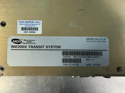 Mds NM200X Transit System NM200XNA0BBAANN11 Rev. F (10.3.1)