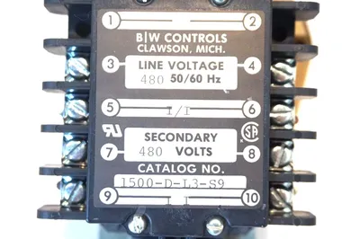 NEW B&W CONTROLS 1500-D-L3-S9 CONTROL RELAY 1500DL3S9