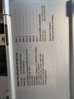 Siemens Simatic IPC547D PCS7 6ES7660-3HH40-2DA1 (10.3.1)