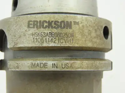Erickson Boring Bar HSK63A Tool Holder Indexable 4-Insert .5"x 4" Sq Slot Cutter