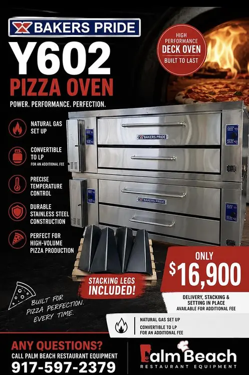 Used 2009 BAKERS PRIDE Y602 Pizza Equipment Ohio US | Palm Beach Restaurant Equipment, LLC #1421267