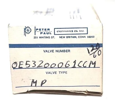 2 NEW PETER PAUL 0E532000G1CCM SOLENOID VALVES 120/60