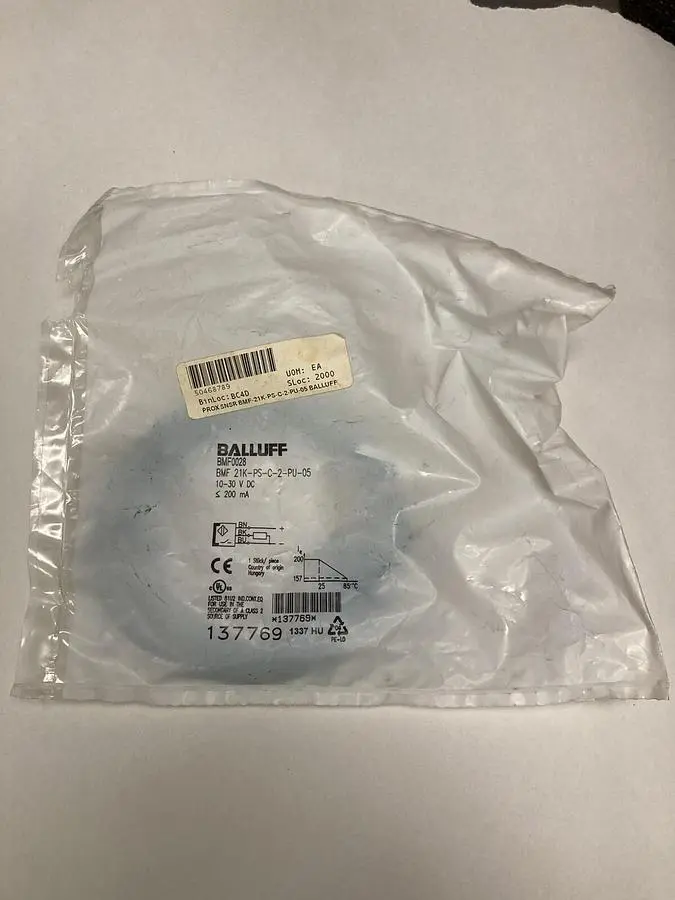 New | in-Stock BALLUFF BMF 21K-PS-C-2-PU-05 Sensors | Surplus Asset Holdings #1206562