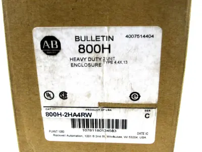 NEW ALLEN BRADLEY 800H-2HA4RW ENCLOSURE SERIES C 800H2HA4RW