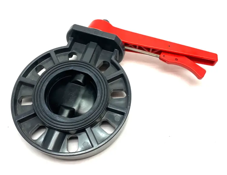 Used UNBRANDED 100-4 MANUAL PVC-U BUTTERFLY VALVE 4", WAFER STYLE Valves/Fittings | Maverick Industrial Sales #1103625