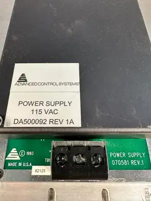 Advanced Control DA500092 Rev. 1A Power Supply 070581 (12.5.8)