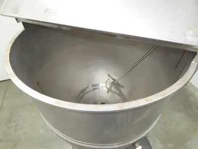 Groen Direct Steam Kettle 200 Gallon Food Grade Mixing Tank 1/3Hp Lightnin