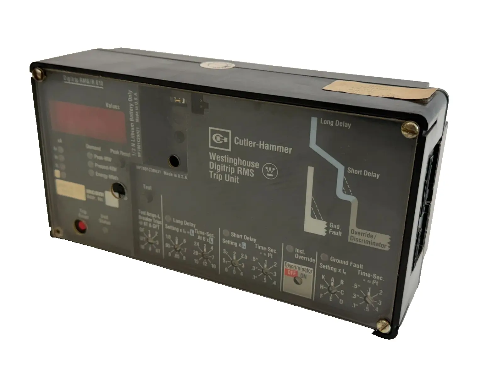 USED CUTLER-HAMMER DIGITRIP RMS/R 810 TRIP UNIT SRH85LSG