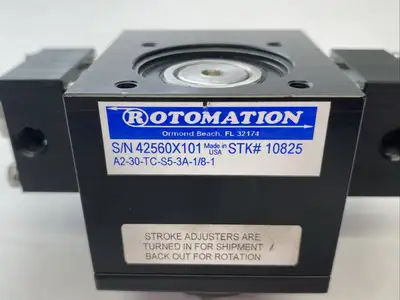 Used Rotomation Rotary Actuator Single Rack, 30-Degree Rotation Rotary Actuators Michigan US | Maverick Industrial Sales #1398816