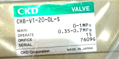 NEW CKD CHB-V1-20-0L-S BALL VALVE CHB-V1-20-0L-S-DC24V 4KB119-L CHBV1200LS