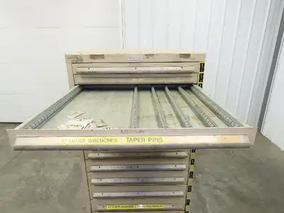 14 Drawer Industrial Tooling Storage Cabinet 30x29x61" Lyon Lista Vidmar Box
