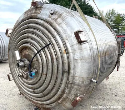 3000 Gallon Jacketed Stainless Steel Dish Bottom Mix Tank