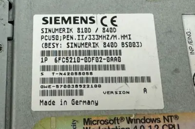 USED SIEMENS SIEMENS 6FC5210-0DF02-0AA0