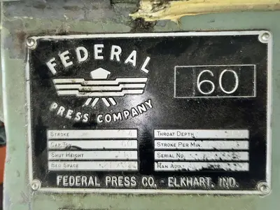 USED 1983 FEDERAL FEDERAL 60 PRESS