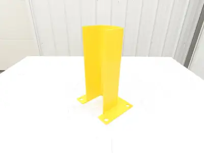 Post Protector 12" Pallet Rack Column Guard Yellow 4" ID Width