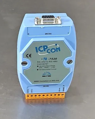 ICP CON I-7520 Converter - RS 232 To RS 485, Variable Rate Module 3B-22