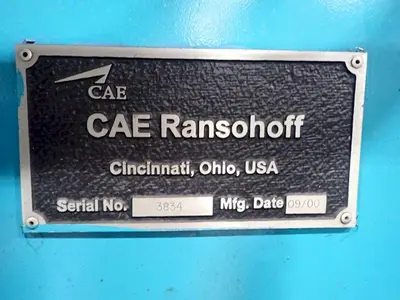 24" x 24" RANSOHOFF 3-STAGE STEEL MESH CONVEYOR PASS THROUGH PARTS WASHER: YOBRO #24301