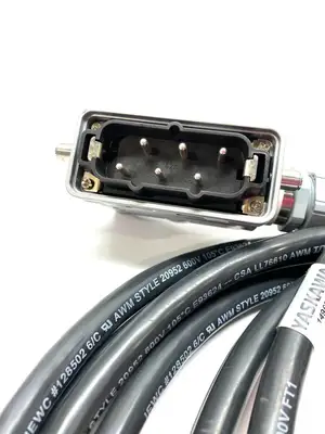USED YASKAWA CABLE ASSEMBLY W/ AMPHENOL CONNECTORS