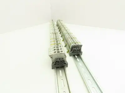 ABB Entrelec Mixed Size Terminal DIN Rails 2-Pole Lot of 165