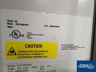 USED Thermo Scientific Thermo Fisher ULT Freezer, Model DXF40040A