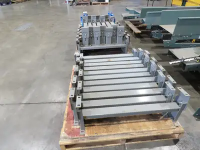 Lewco 34"W Conveyor Leg Stationary Floor Support GRAY 10" to 13-1/2"H