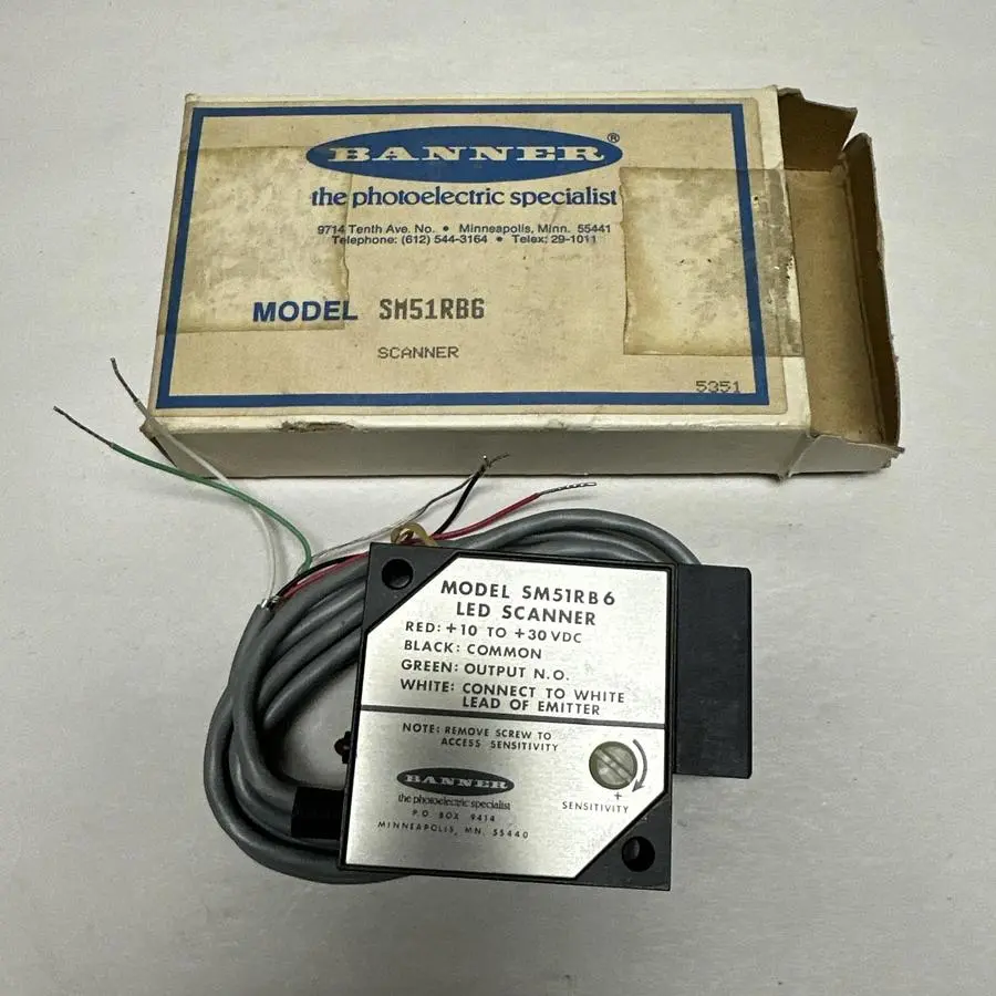 New | in-Stock BANNER SM51RB6 Misc Electrical & Power Parts Ohio US | Surplus Asset Holdings #1262537
