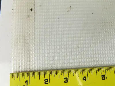 White Semi-Ridgid HDPE Plastic Mesh Screen 45" x 50'