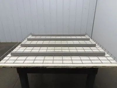 New Pallet Rack Wire Deck 48x46" Waterfall 4 Step Channel Racking 3000lb Mesh