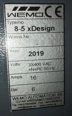 USED 2019 WEMO 8-5 XDESIGN