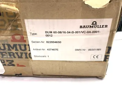 USED BAUMÜLLER SERVO DRIVE POWER MODULE 351981