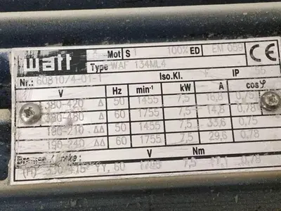 USED WATT WAF 134ML4