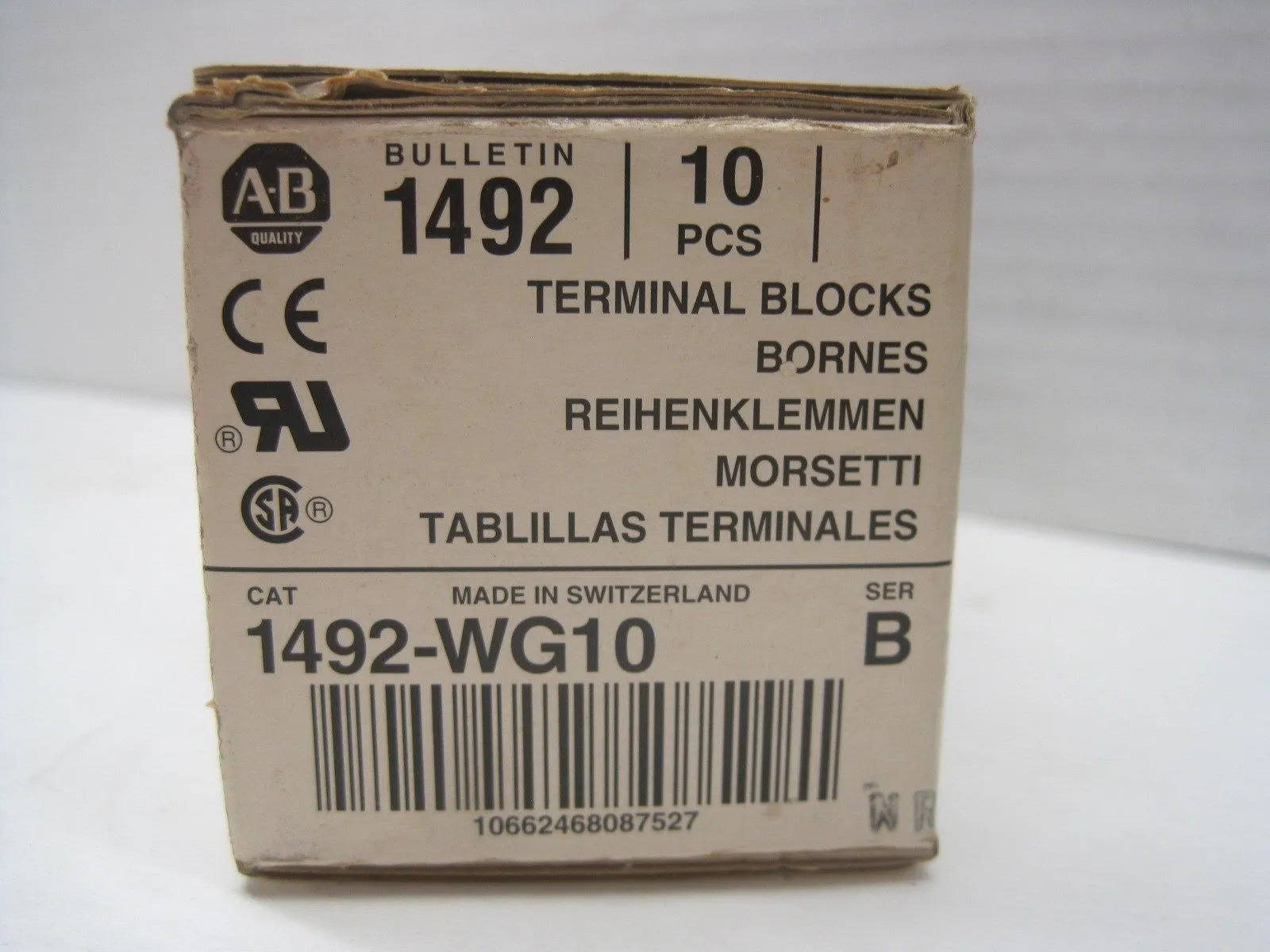 10 NEW ALLEN BRADLEY 1492-WG10 TERMINAL BLOCKS 1492WG10