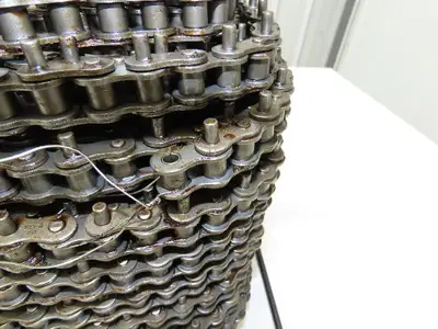 Peer 50R X100FT SP D-1 E2PIN Roller Chain #50 Riveted 100' Reel D-1 Attachment