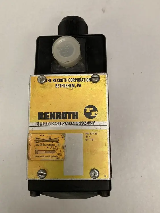 New | in-Stock REXROTH 4WE10EA31/CW110N9Z45V Pump & Valve Parts | Surplus Asset Holdings #1218363