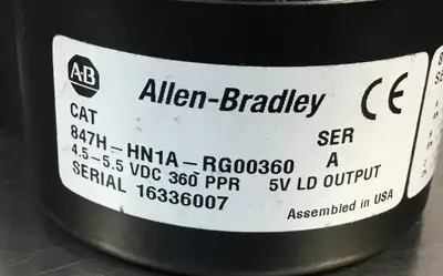 Allen Bradley 847H-HN1A-RG00360 /A Encoder 360 PPR 4.5-5.5VDC 5V LD Output 1D