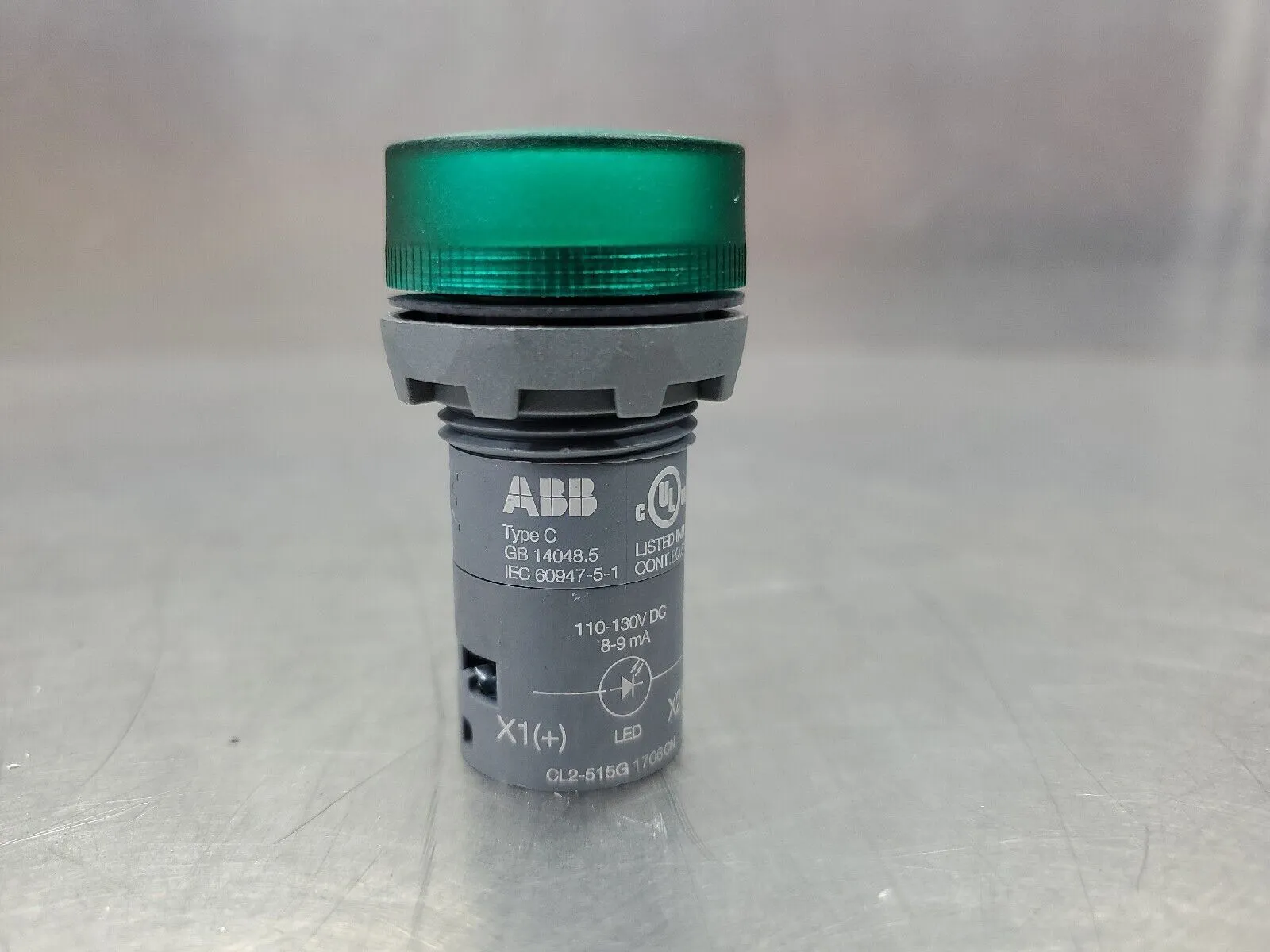 ABB CL2-515G (1SFA619403R5152) GREEN LED SIGNAL LIGHT. 4A-1