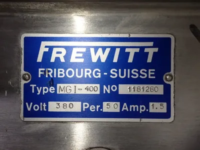 USED FREWITT MGI400
