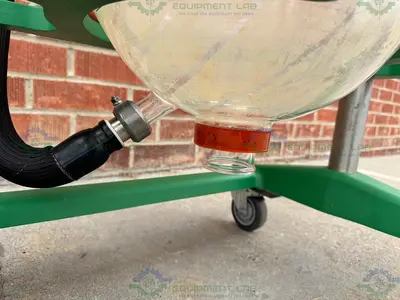 Used CHEMGLASS 50 LITER JACKETED GLASS REACTOR W/ CHEMGLASS AIR DRIVEN STIRRER MOTOR Reactors California US | Equipment Lab #1281329