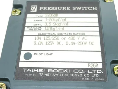 NEW TAIHEI BOEKI SZ050B PRESSURE SWITCH