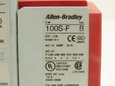 Allen Bradley 700S-CF620DJC Industrial Control Contactor Relay 600v 20A Lot of 7