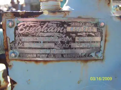 USED SULZER BINGHAM 8X10X13.75 HSB