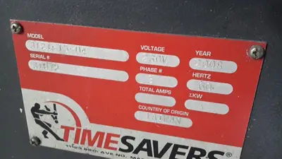 37" TIMESAVER - 3100 Series LYNX “Wet” Combination Belt/Brush Finishing Machine, Model 3121-13-04