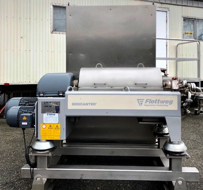 Flottweg S3E-3/408 sedicanter centrifuge, 316SS.