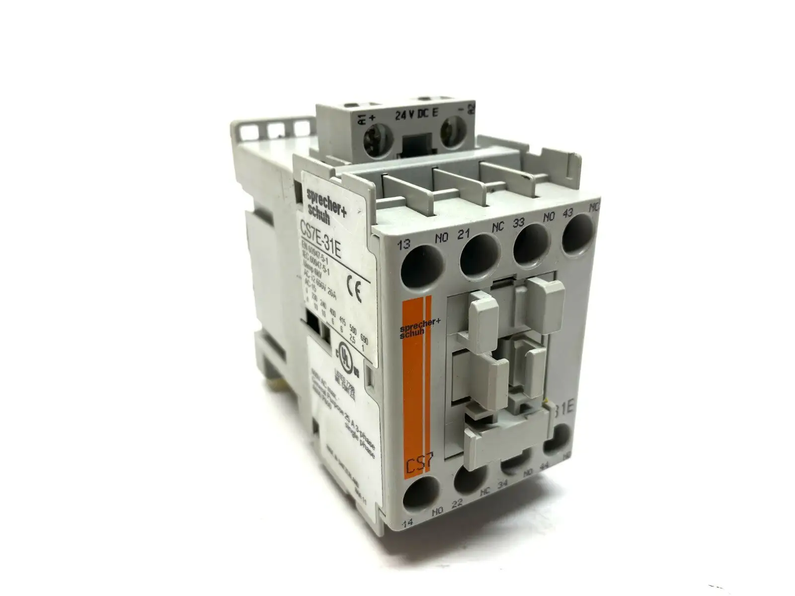 CS7E-31E-24E | Sprecher+Schuh  Standard Control Relay 4 Pole - Used