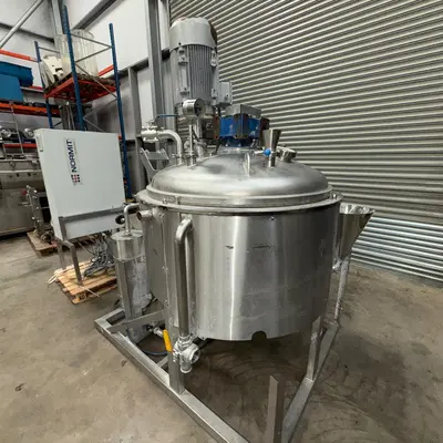 550L Normit S/S Jacketed Vacuum Homogeniser Cream & Paste Mixer VMG 650